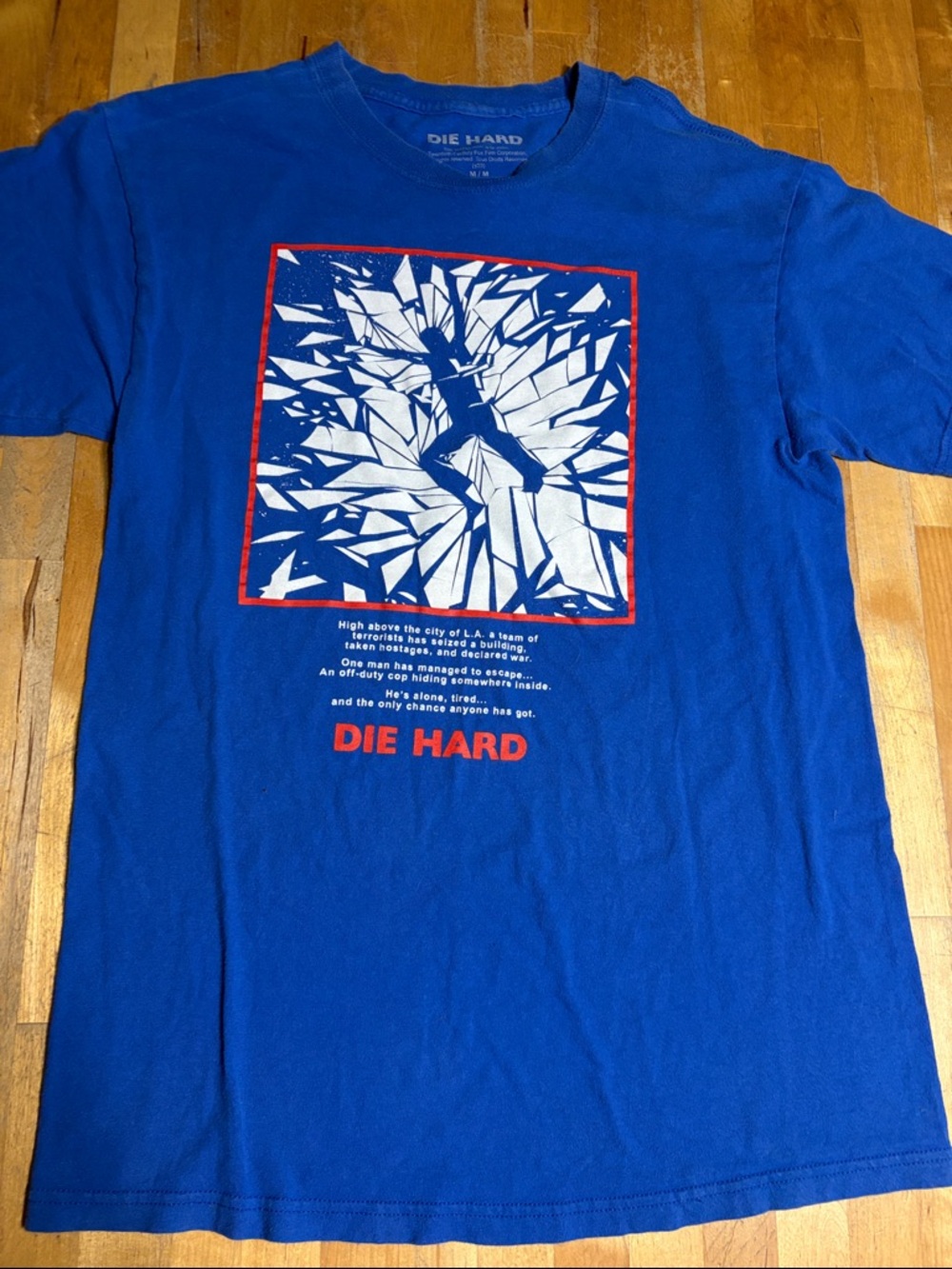 Die Hard shattered glass graphic Tshirt